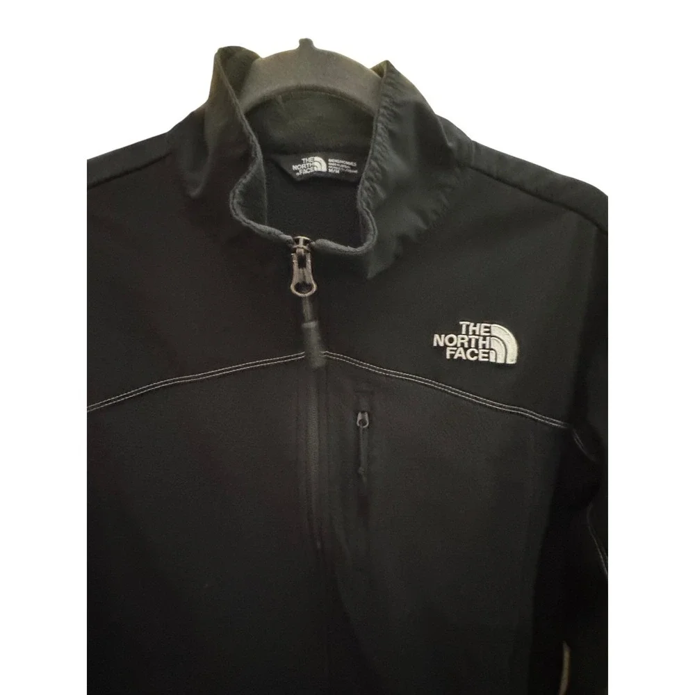 The North Face Mens Fleece Medium Jacket Full Zip‎ Black Outdoor Ski